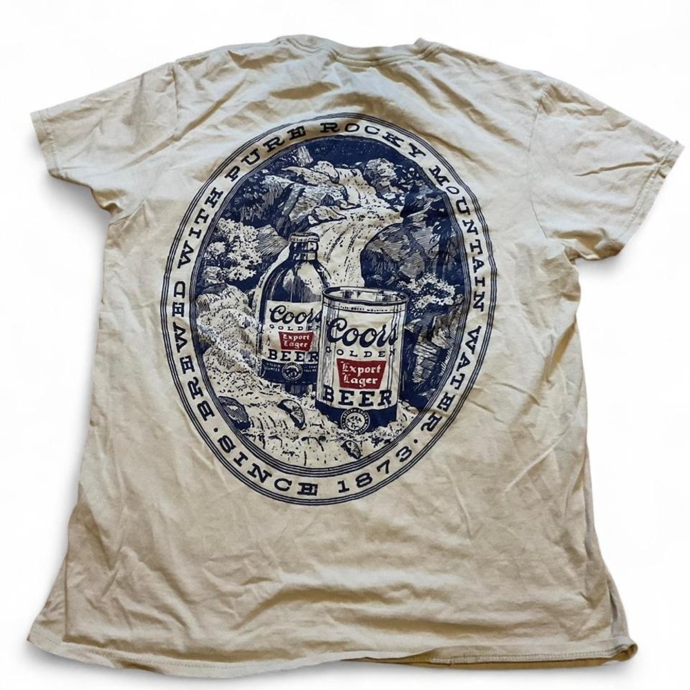Coors banquet‎ mountain water tee shirt